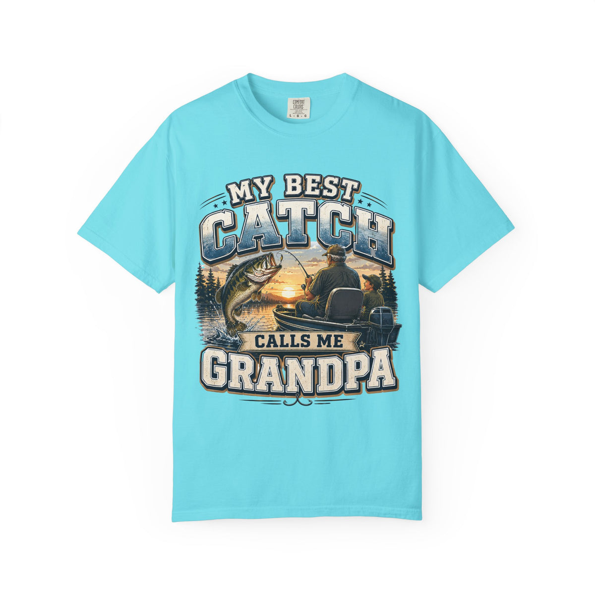 My Best Catch Calls Me Grandpa Fishing Shirt, Grandpa Fishing Gift, Fishing Grandpa T-Shirt