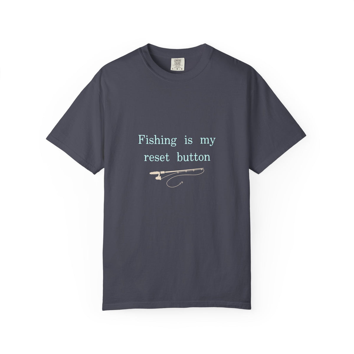 Fishing Is My Reset Button Shirt, Minimalist Fishing T-Shirt, Unisex Angler Gift