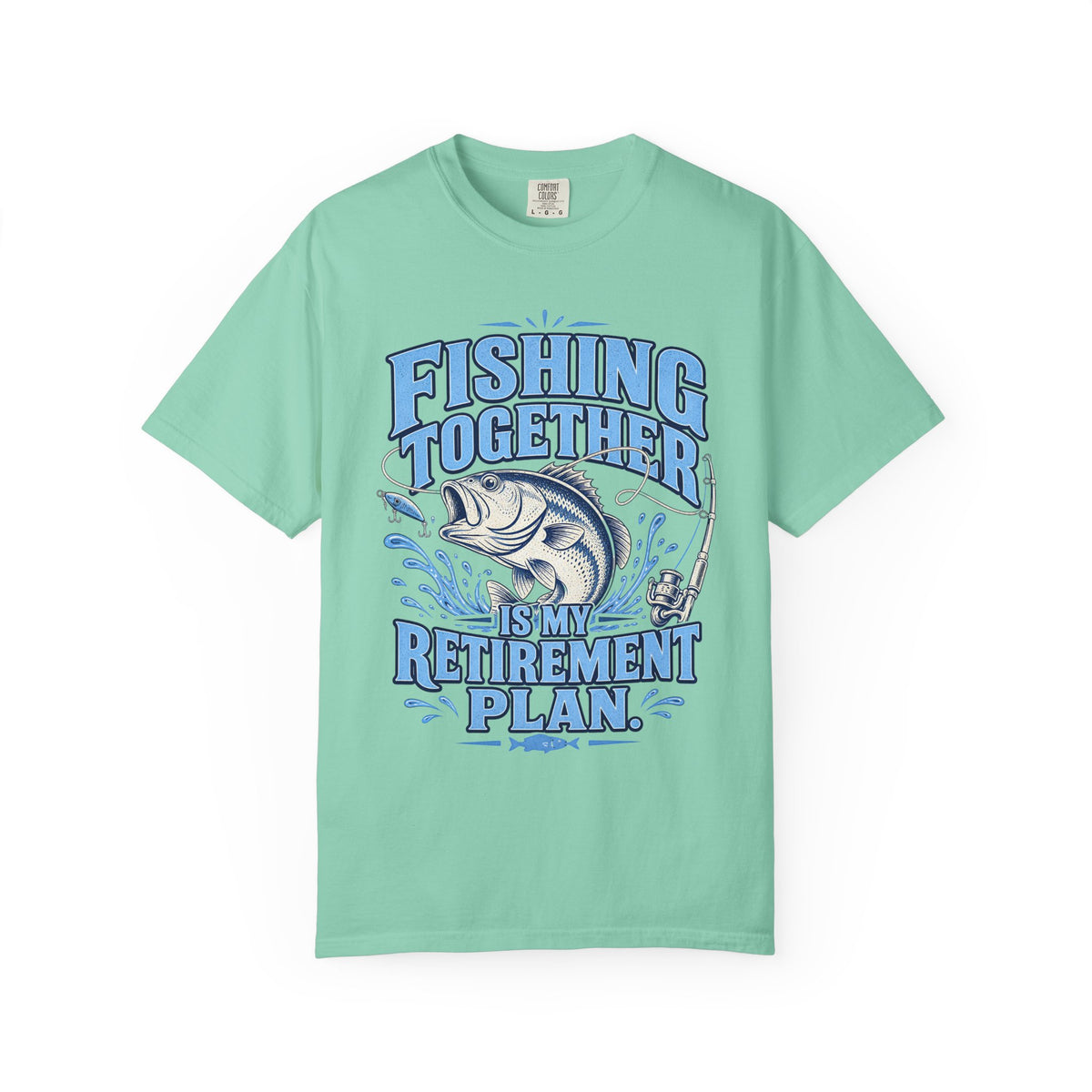 Fishing Together Is My Retirement Plan T-Shirt | Funny Retirement Fishing Shirt | Retired Fisherman Gift | Bass Fishing Tee for Grandpa Dad Men
