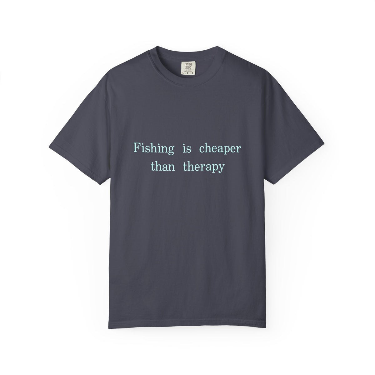 Fishing Is Cheaper Than Therapy T-Shirt, Funny Fishing Shirt, Minimalist Angler Gift, Unisex Fisherman Tee