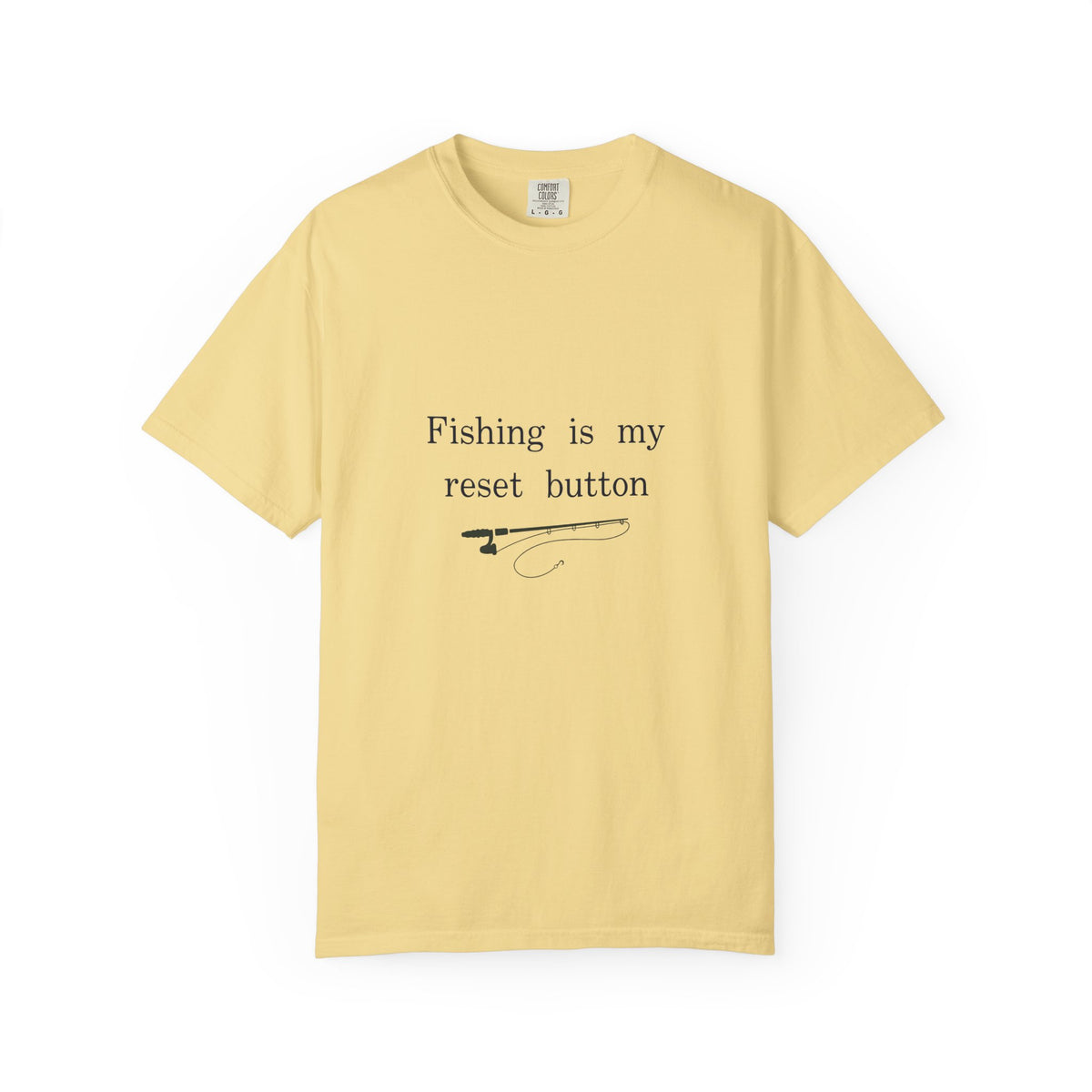 Fishing Is My Reset Button Shirt, Minimalist Fishing T-Shirt, Unisex Angler Gift