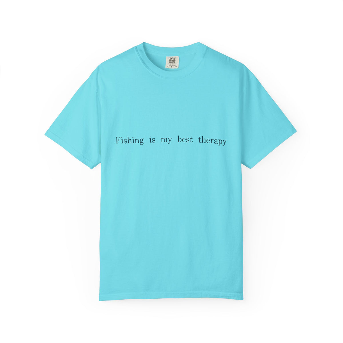 Fishing Is My Best Therapy Unisex T-Shirt, Minimalist Fishing Quote Tee, Angler Gift