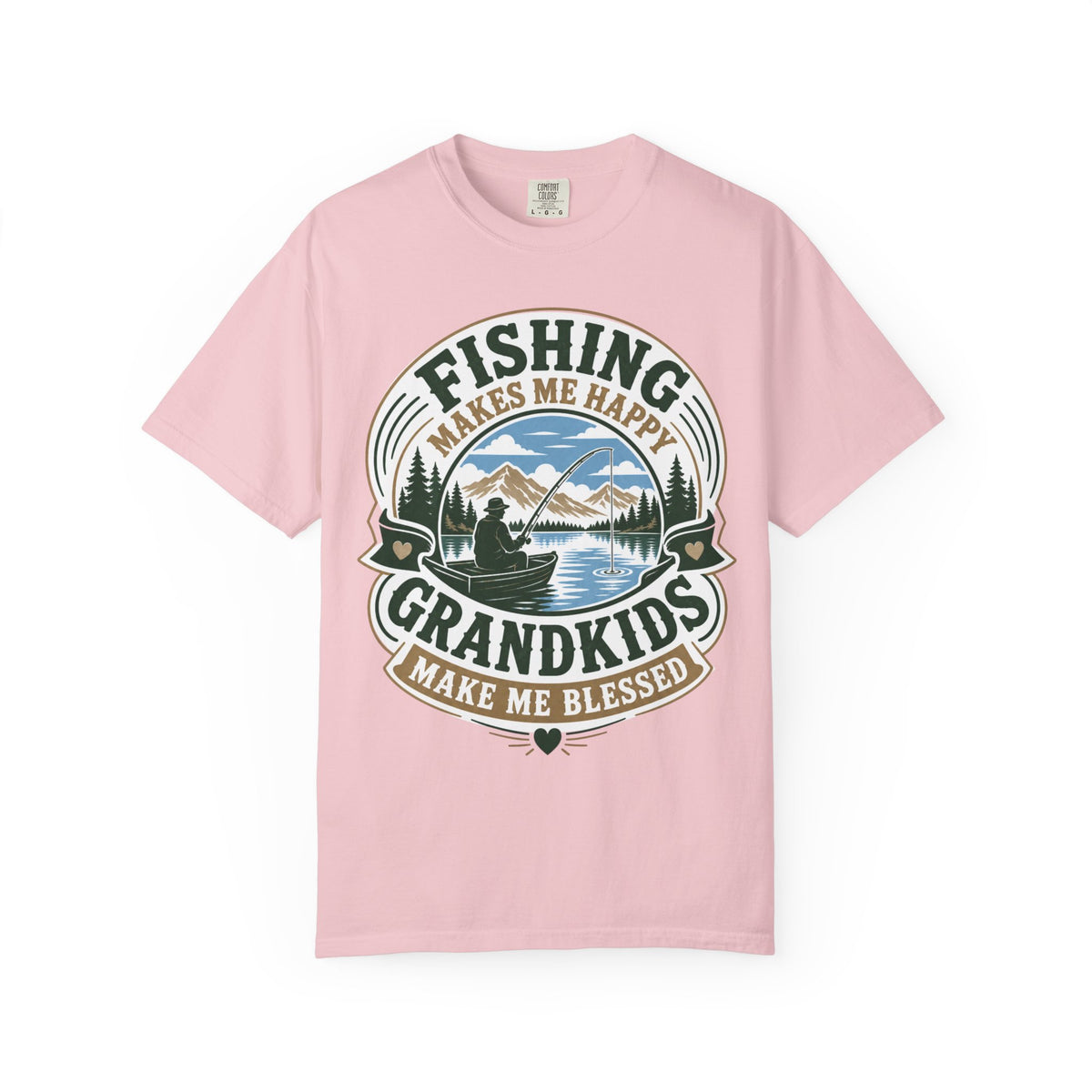 Fishing Grandma Shirt | Fishing Makes Me Happy Grandkids Make Me Blessed | Grandma Fishing Gift