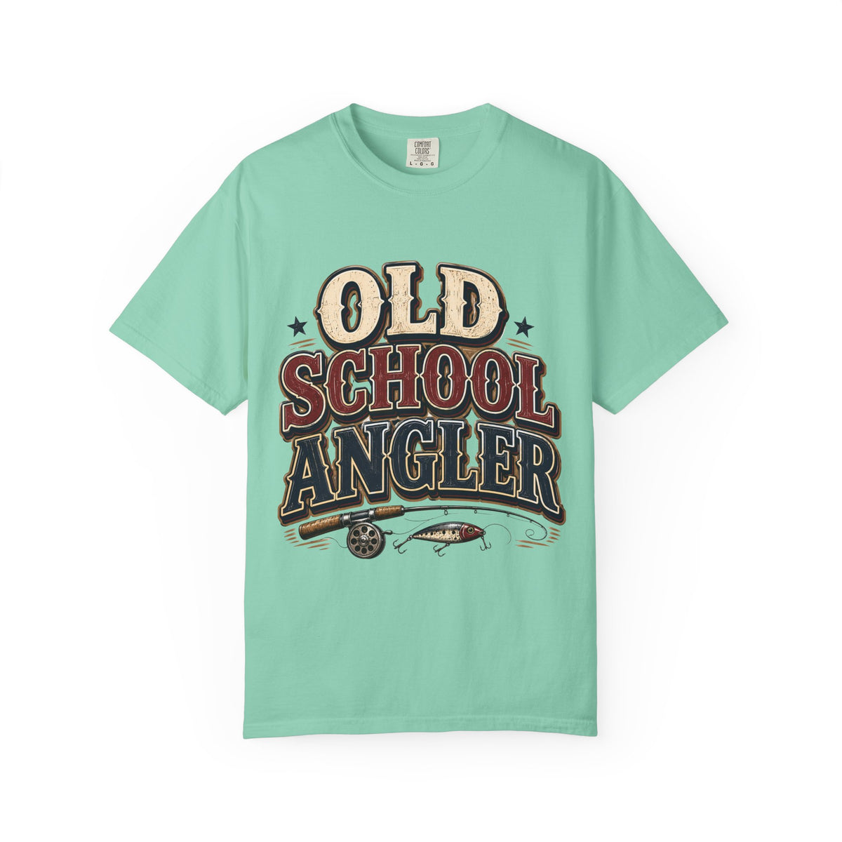 Old School Angler Fishing T-Shirt | Vintage Fishing Shirt for Men & Women | Retro Fisherman Gift