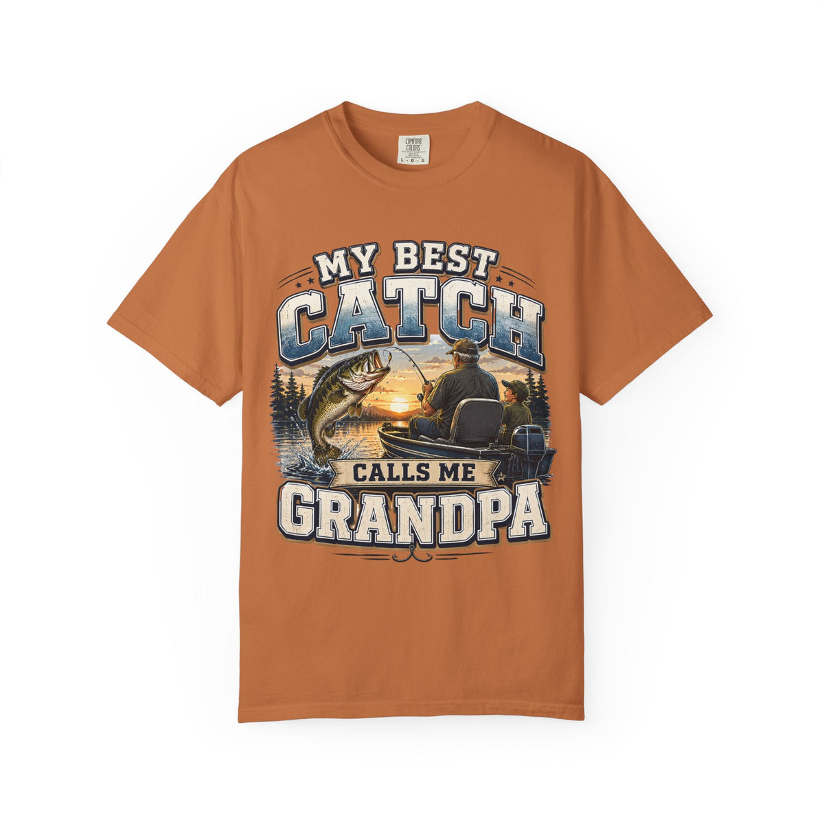 My Best Catch Calls Me Grandpa Fishing Shirt, Grandpa Fishing Gift, Fishing Grandpa T-Shirt