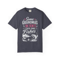 Some Grandmas Knit This One Fishes Shirt | Funny Fishing Grandma T-Shirt | Grandma Fishing Gift