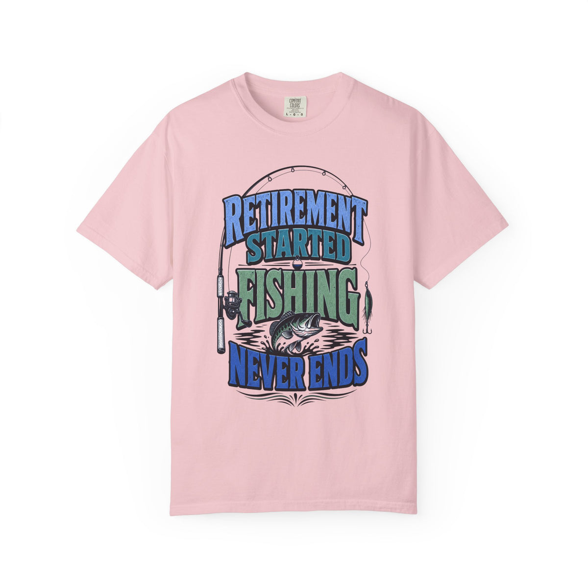 Retirement Started Fishing Never Ends T-Shirt – Funny Retired Fisherman Gift, Vintage Fishing Shirt