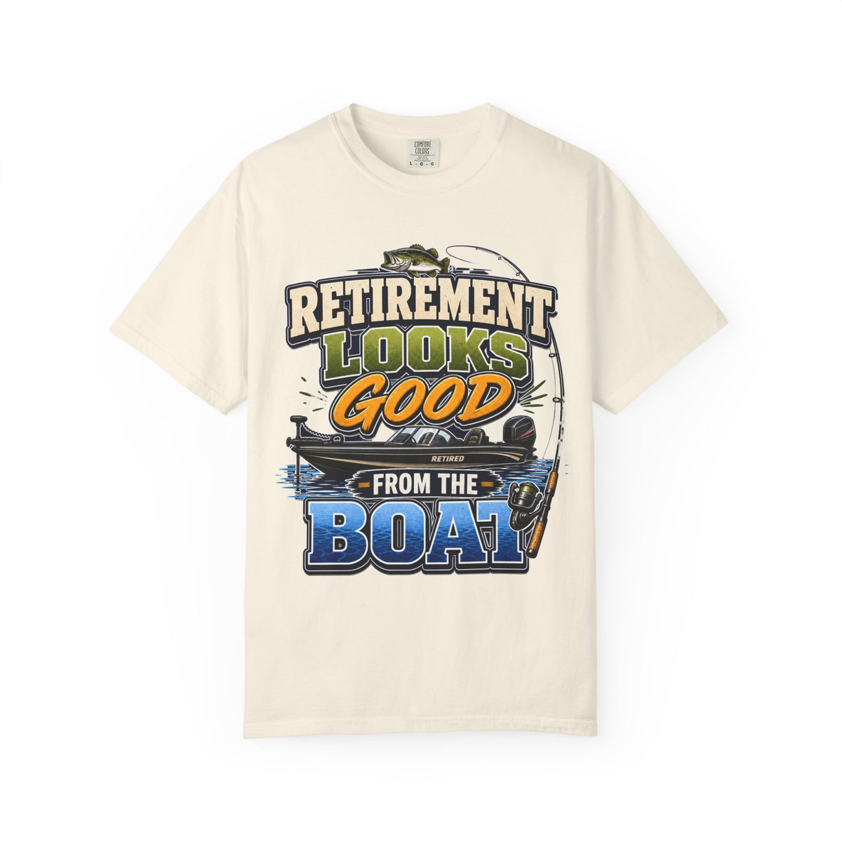 Retirement Looks Good From the Boat Fishing T-Shirt | Retired Fisherman Gift