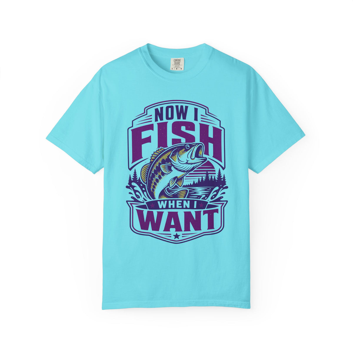 Now I Fish When I Want T-Shirt – Funny Fishing Shirt – Unisex Angler Tee