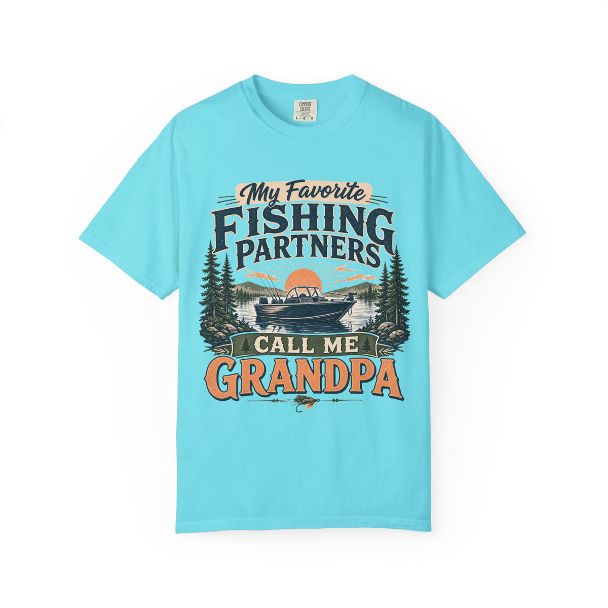 My Favorite Fishing Partners Call Me Grandpa Fishing T-Shirt – Grandpa Fishing Gift