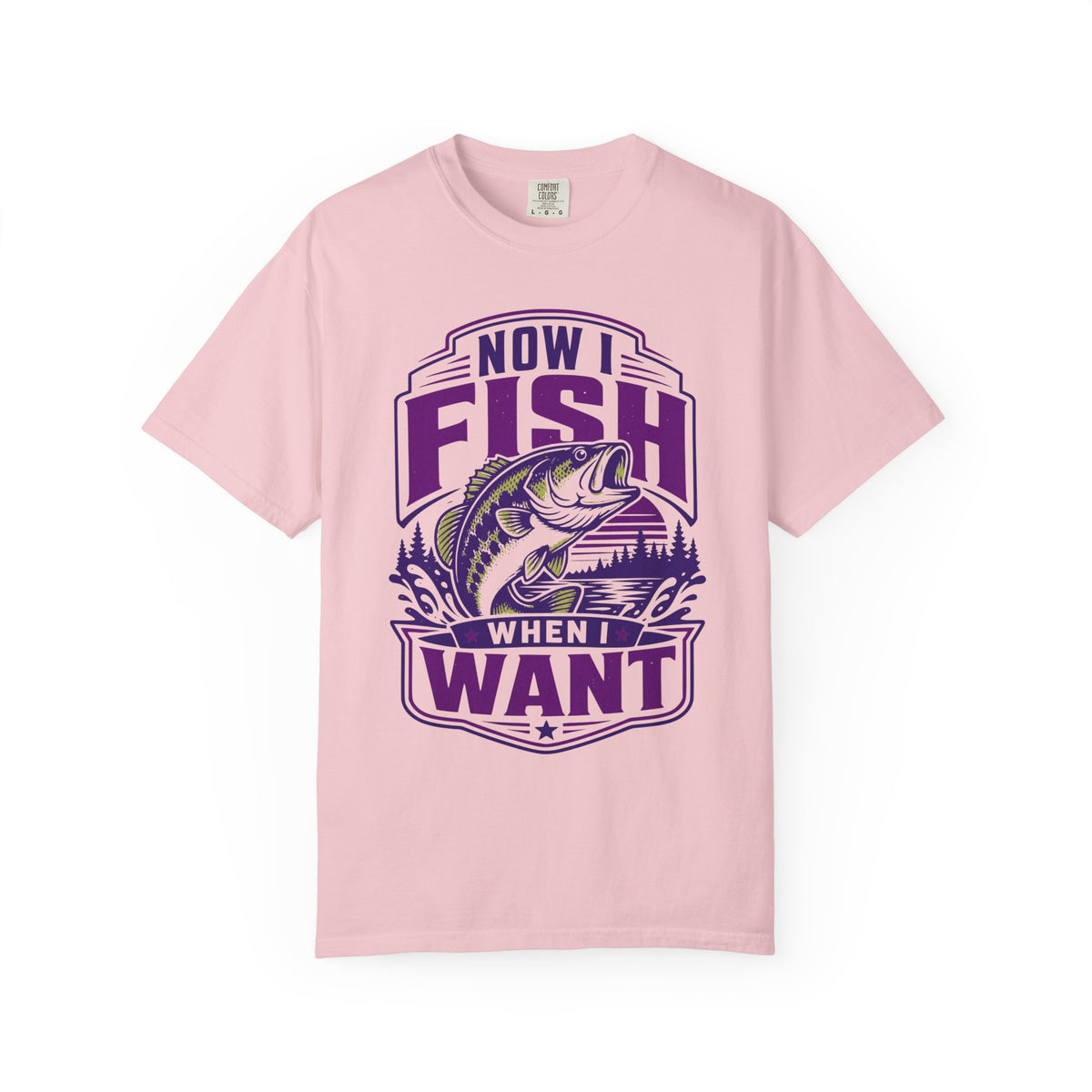 Now I Fish When I Want T-Shirt – Funny Fishing Shirt – Unisex Angler Tee