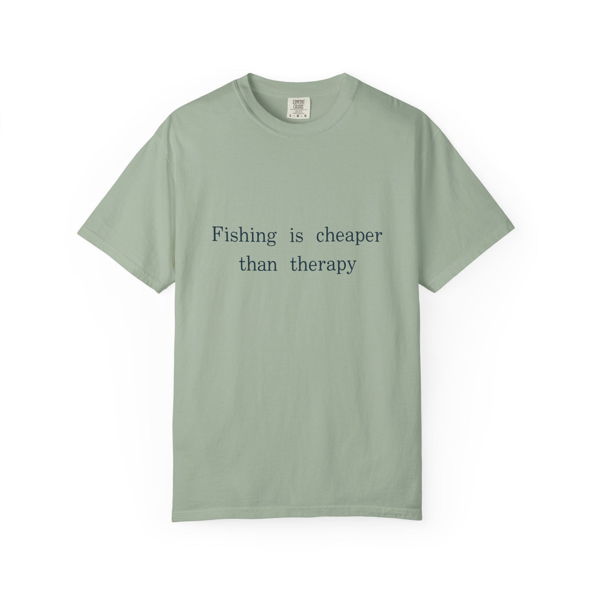 Fishing Is Cheaper Than Therapy T-Shirt, Funny Fishing Shirt, Minimalist Angler Gift, Unisex Fisherman Tee