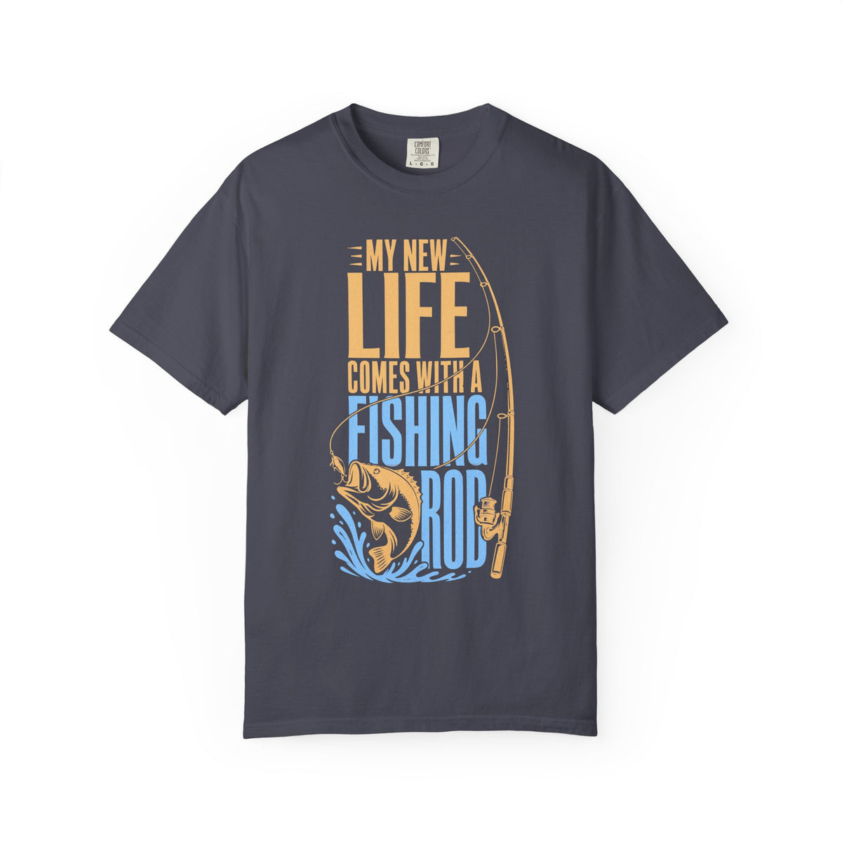 My New Life Comes With a Fishing Rod T-Shirt | Fishing Shirt for Anglers | Unisex Fishing Tee