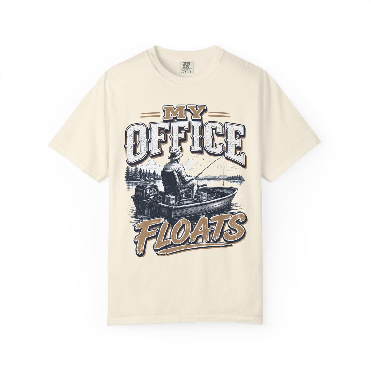 My Office Floats Fishing Shirt – Funny Retirement Gift for Fishermen, Retired Angler Boat Shirt