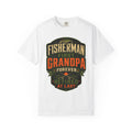 Fisherman First Grandpa Forever Retired At Last Fishing Grandpa T-Shirt