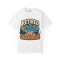 Retired to Fish with My Grandkids Shirt – Fishing Grandpa T-Shirt, Retirement Fishing Gift, Unisex Lake Life Tee