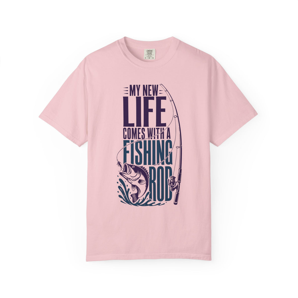 My New Life Comes With a Fishing Rod T-Shirt | Fishing Shirt for Anglers | Unisex Fishing Tee