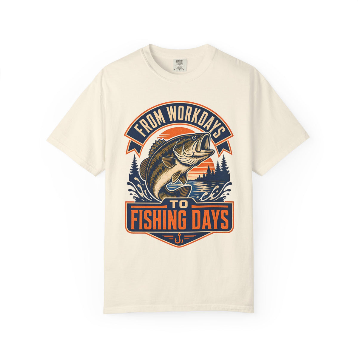 From Workdays to Fishing Days Shirt – Retirement Fishing T-Shirt, Bass Fishing Gift for Retired Fisherman