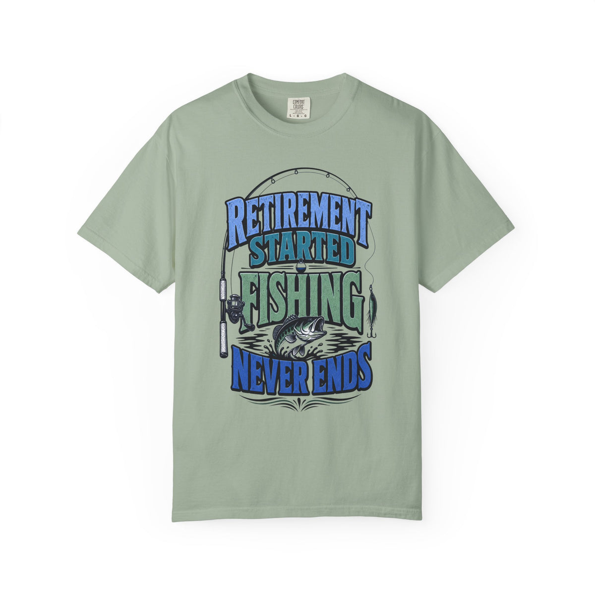 Retirement Started Fishing Never Ends T-Shirt – Funny Retired Fisherman Gift, Vintage Fishing Shirt