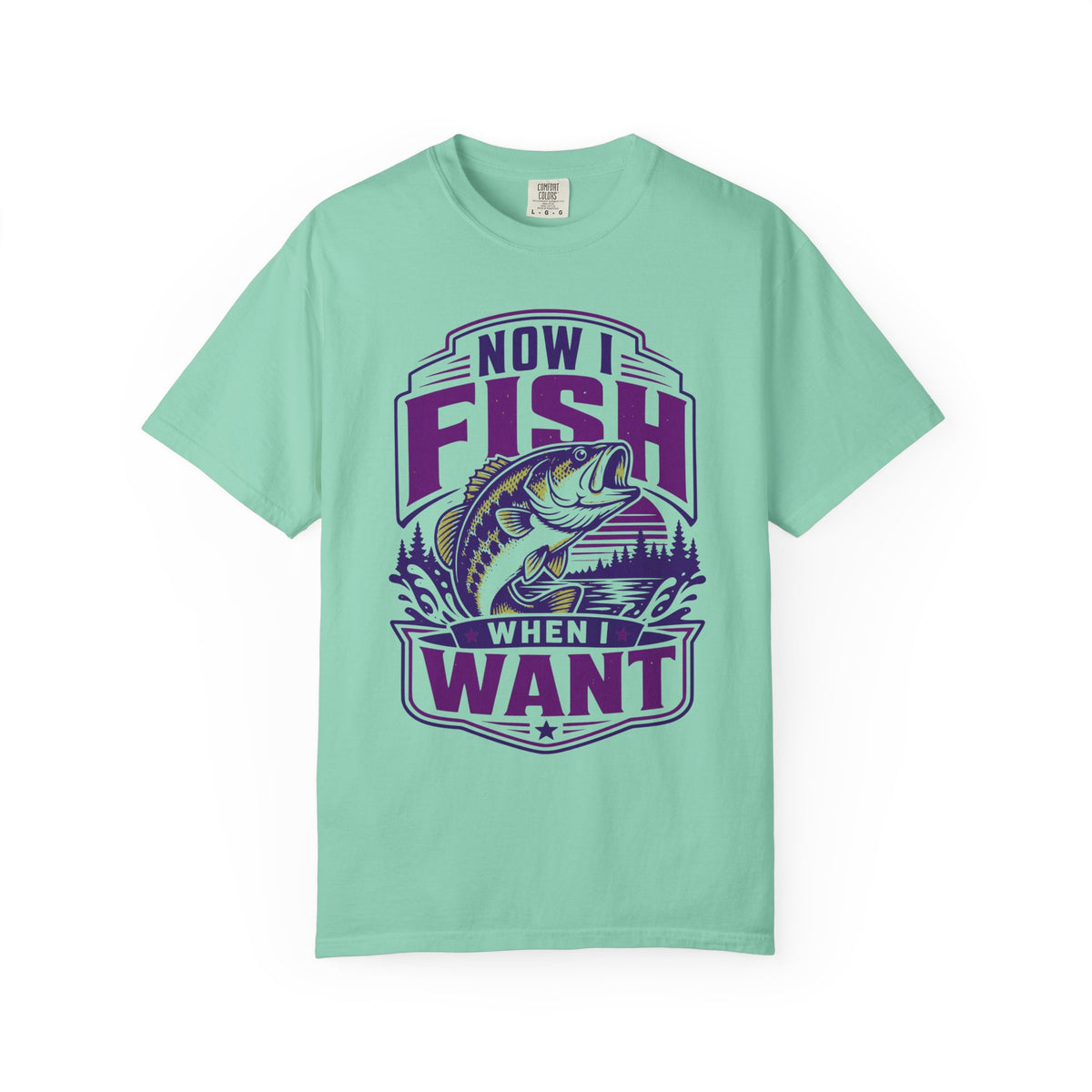 Now I Fish When I Want T-Shirt – Funny Fishing Shirt – Unisex Angler Tee