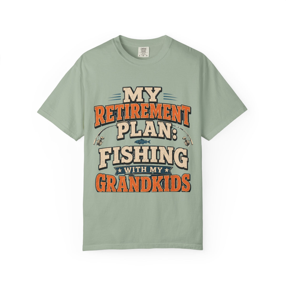 My Retirement Plan Fishing With My Grandkids T-Shirt | Retirement Fishing Shirt for Grandpa