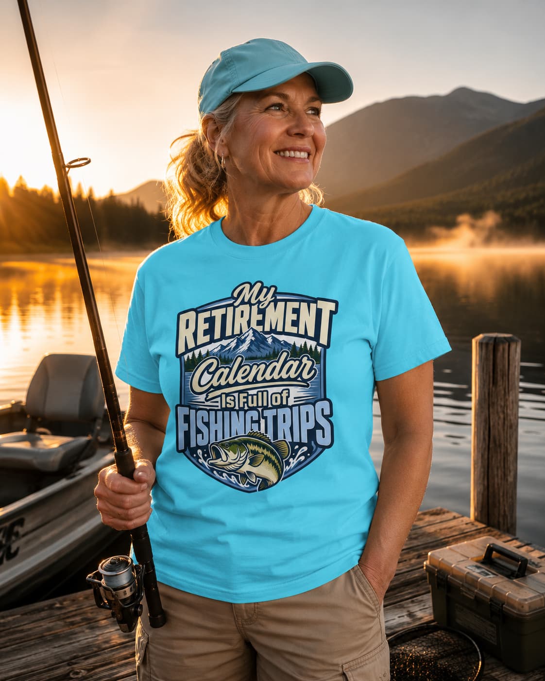 My Retirement Calendar Is Full of Fishing Trips Shirt | Retirement Fishing T-Shirt | Retired Fisherman Gift | Bass Fishing Tee | Retirement Gift for Dad Grandpa