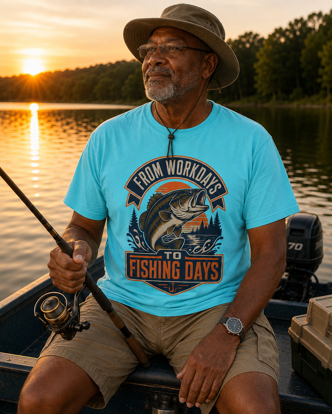 From Workdays to Fishing Days Shirt – Retirement Fishing T-Shirt, Bass Fishing Gift for Retired Fisherman