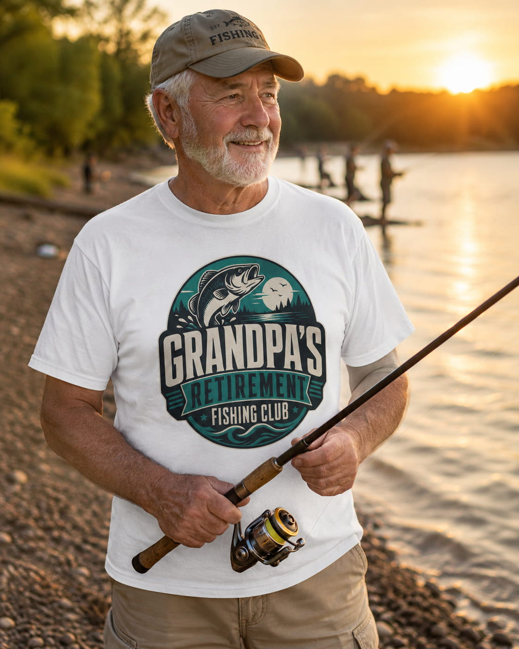 Grandpa's Retirement Fishing Club T-Shirt – Funny Retired Fisherman Gift