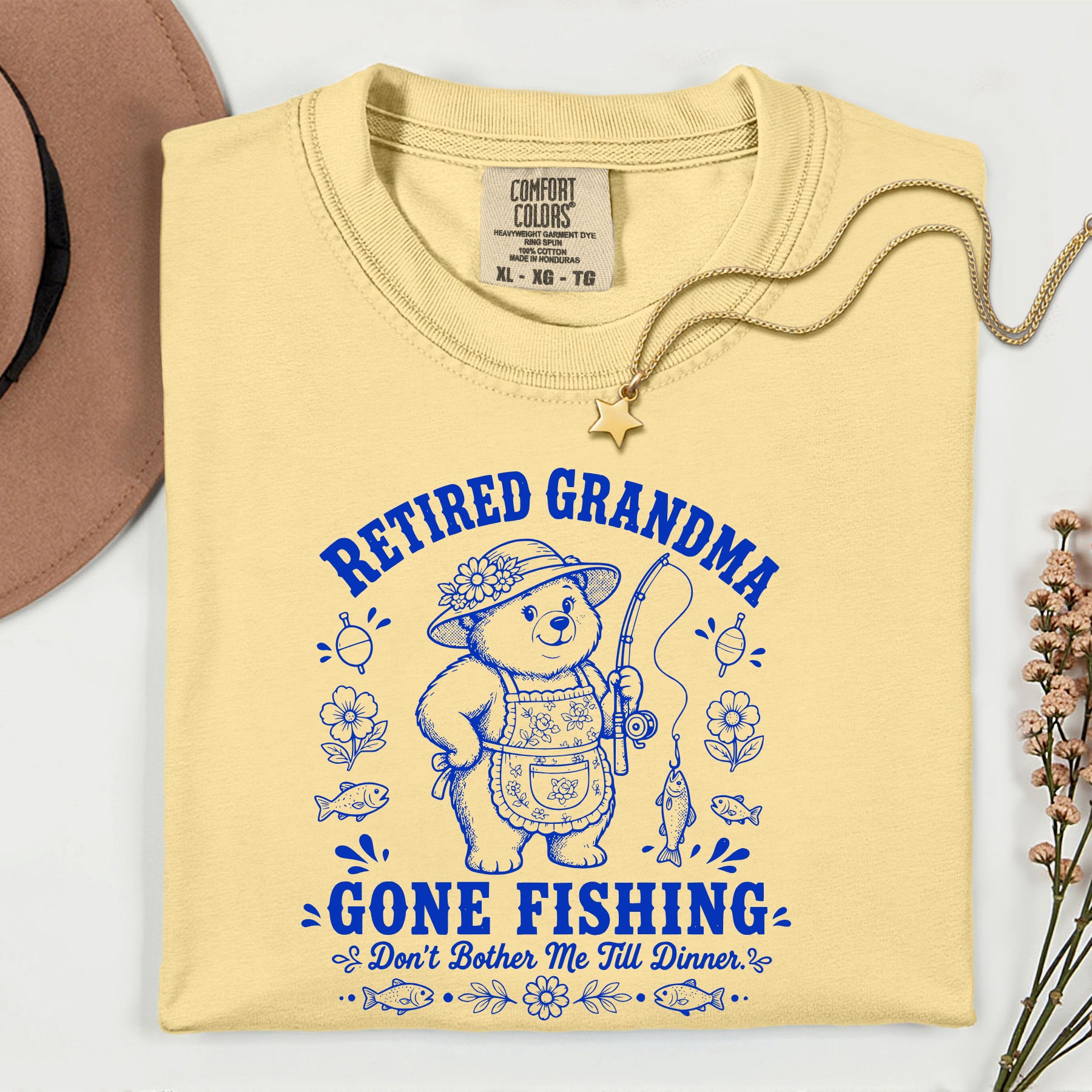 Retired Grandma Gone Fishing Shirt | Funny Fishing Grandma T-Shirt | Retirement Gift for Grandma