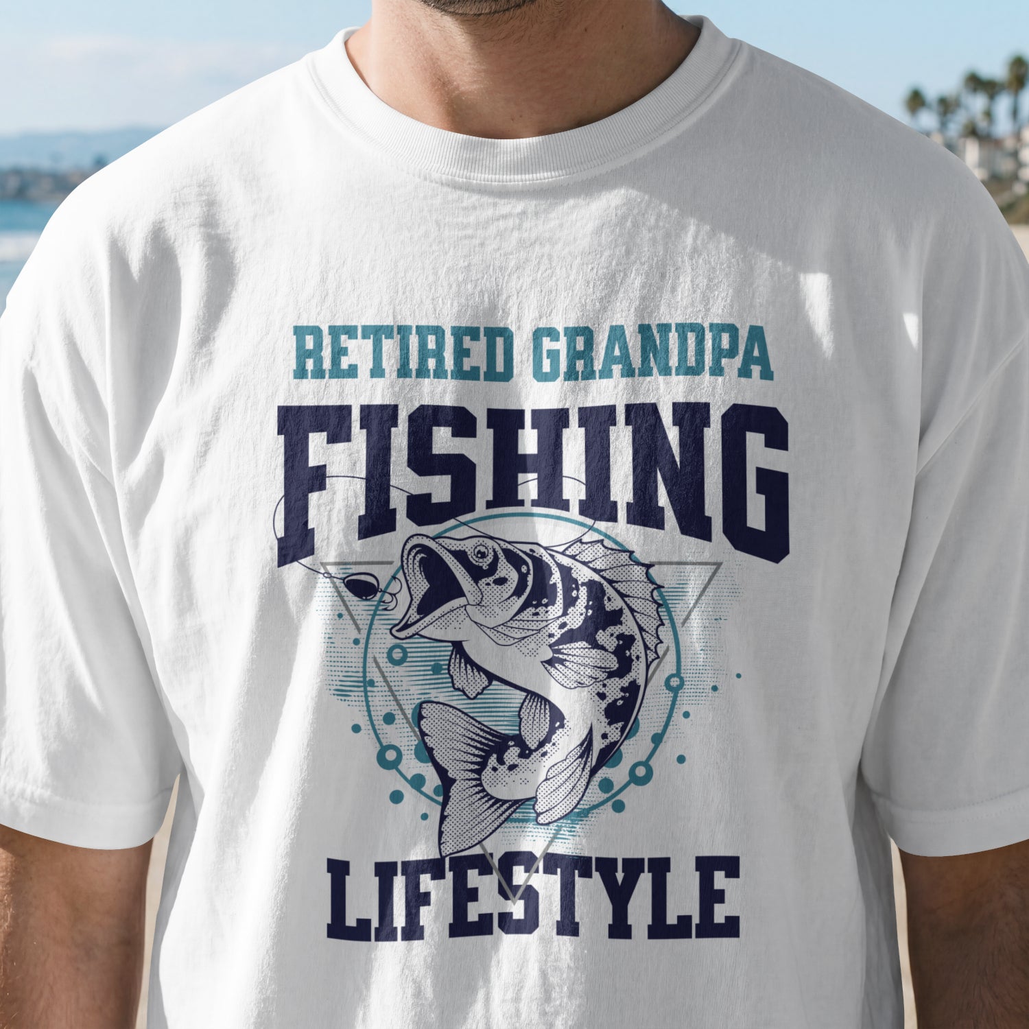 Retired Grandpa Fishing Lifestyle Shirt | Funny Bass Fishing T-Shirt | Retirement Gift for Grandpa