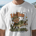 The Legend Grandpa Fishing Shirt | Funny Fisherman Grandpa Bass Fishing T-Shirt