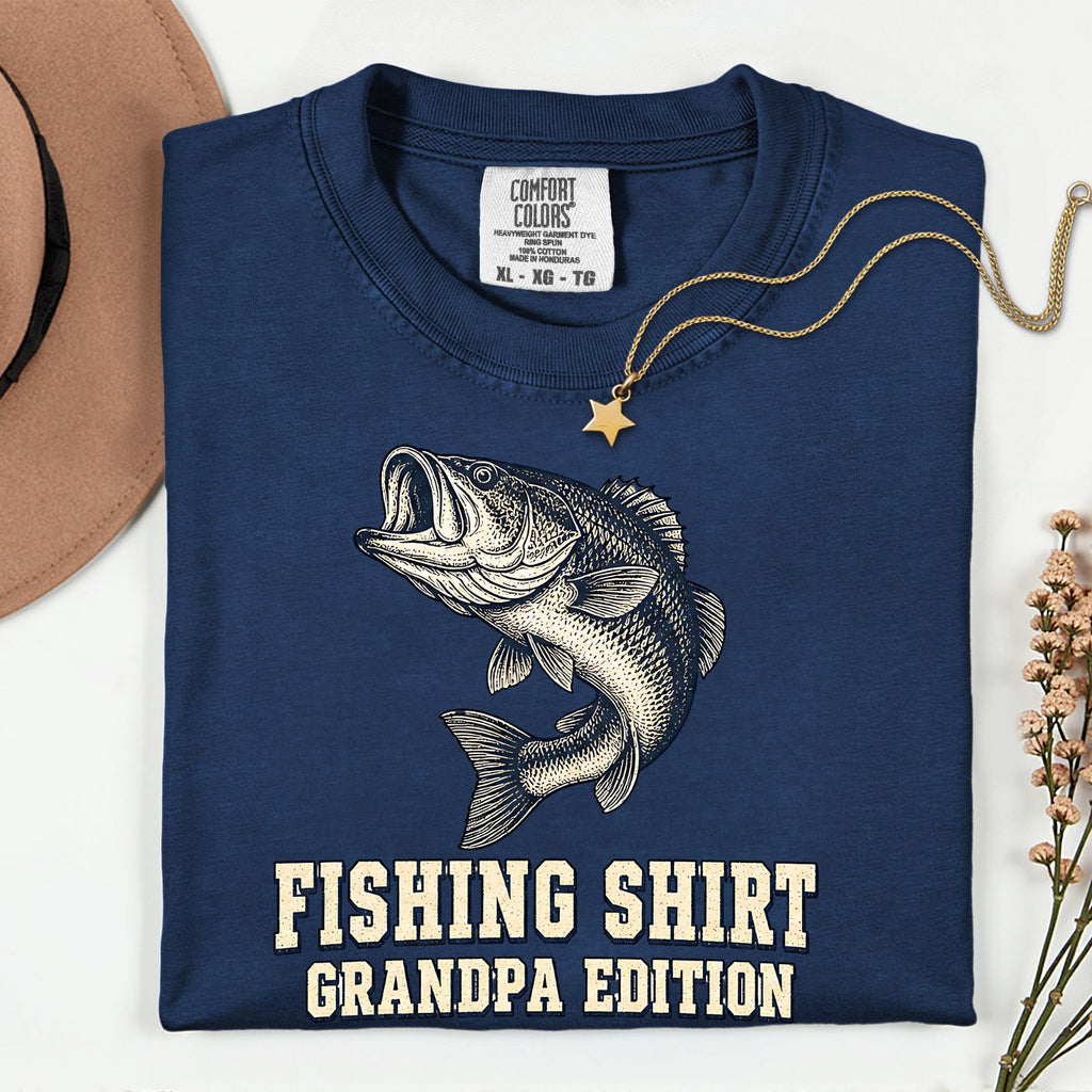 Fishing Shirt Grandpa Edition | Retired Still Reel Good Grandpa Fishing T-Shirt