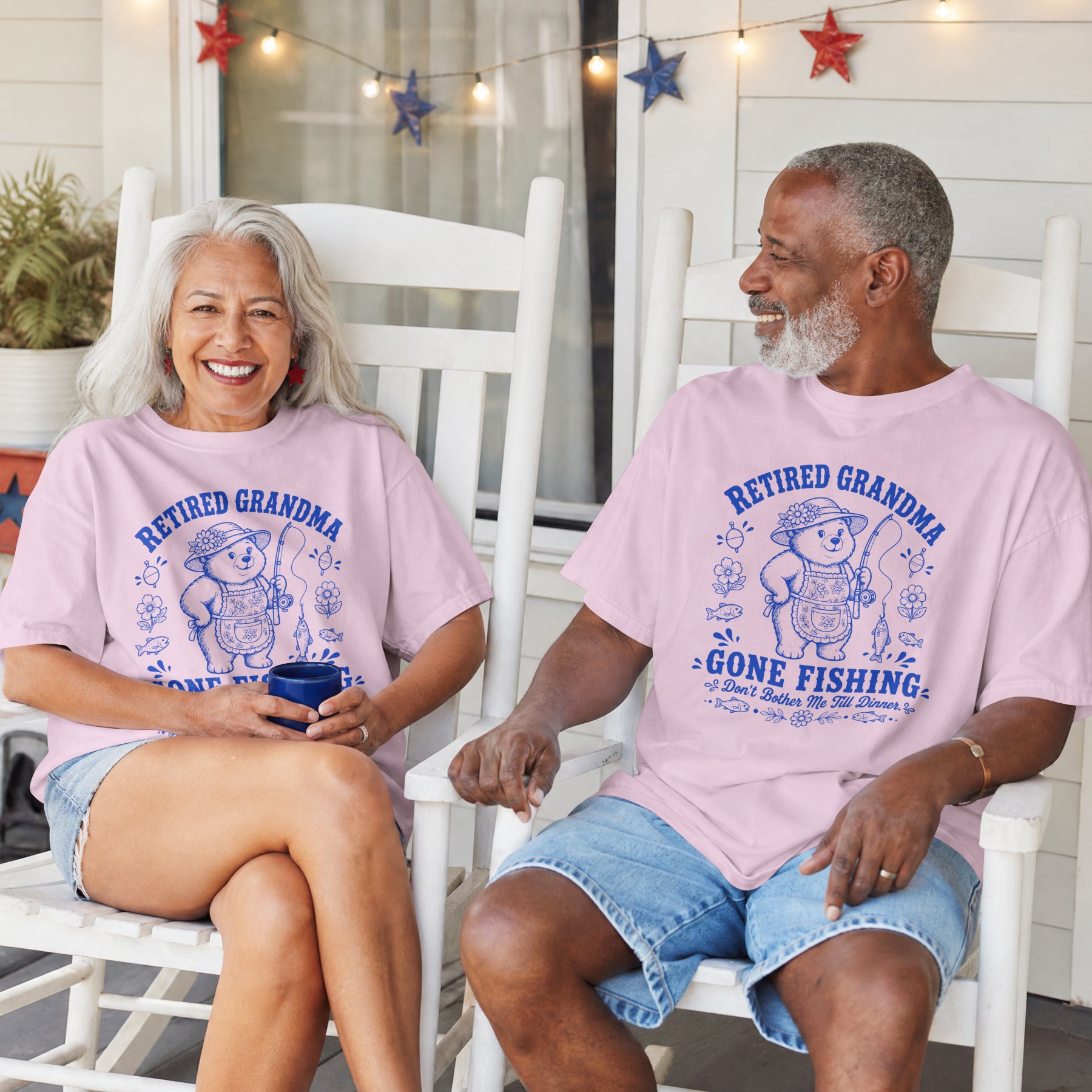 Retired Grandma Gone Fishing Shirt | Funny Fishing Grandma T-Shirt | Retirement Gift for Grandma