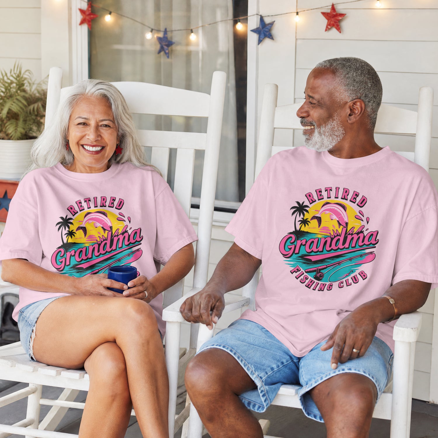 Retired Grandma Fishing Club Shirt | Funny Women's Retirement Fishing T-Shirt | Grandma Fishing Gift