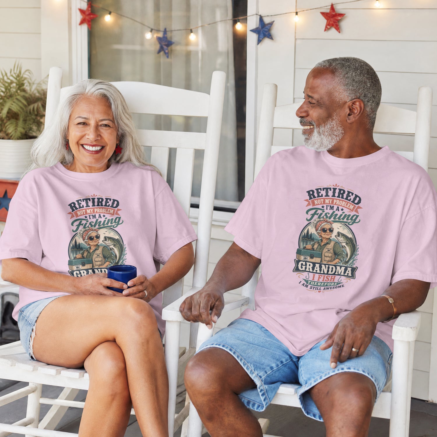 Retired Grandma Fishing Shirt | Funny Fishing Grandma Tee | I Fish Therefore I Am Still Awesome Retirement Gift