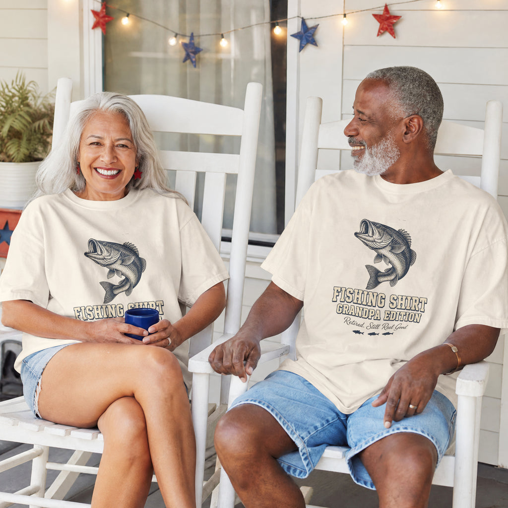 Fishing Shirt Grandpa Edition | Retired Still Reel Good Grandpa Fishing T-Shirt