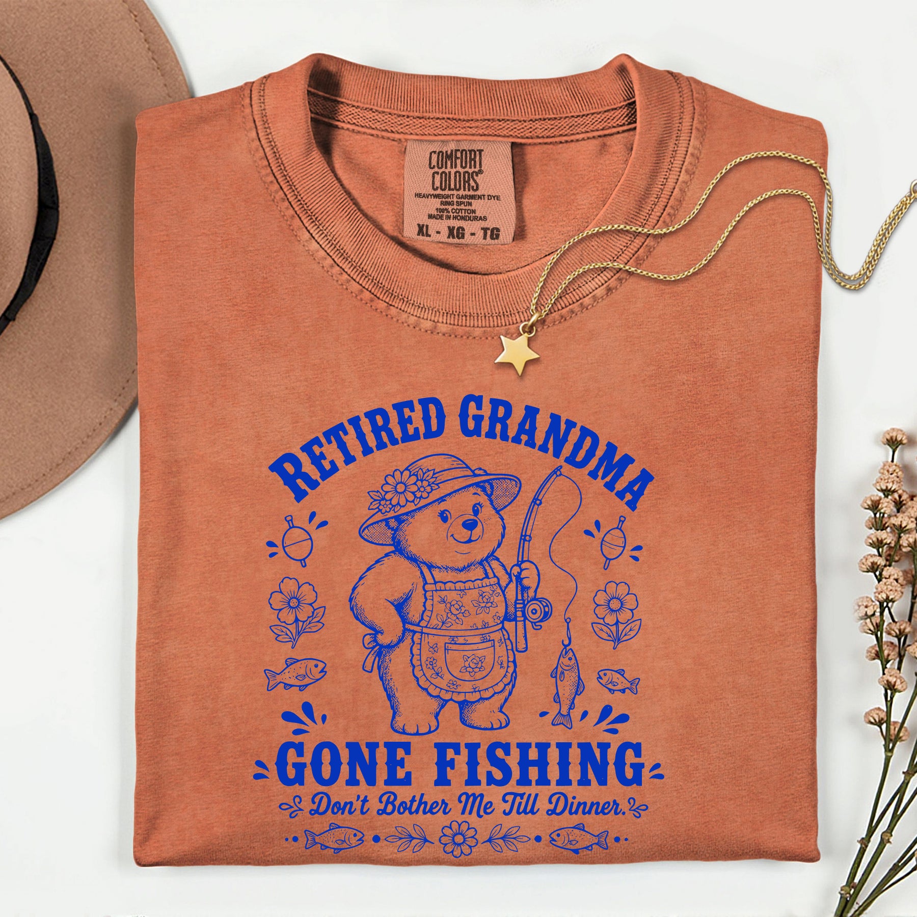 Retired Grandma Gone Fishing Shirt | Funny Fishing Grandma T-Shirt | Retirement Gift for Grandma