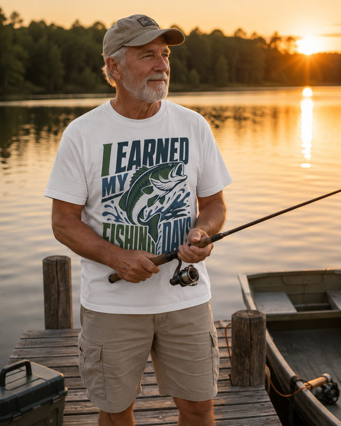 I Earned My Fishing Days Shirt | Bass Fishing T-Shirt | Fishing Gift for Anglers | Unisex Outdoor Tee