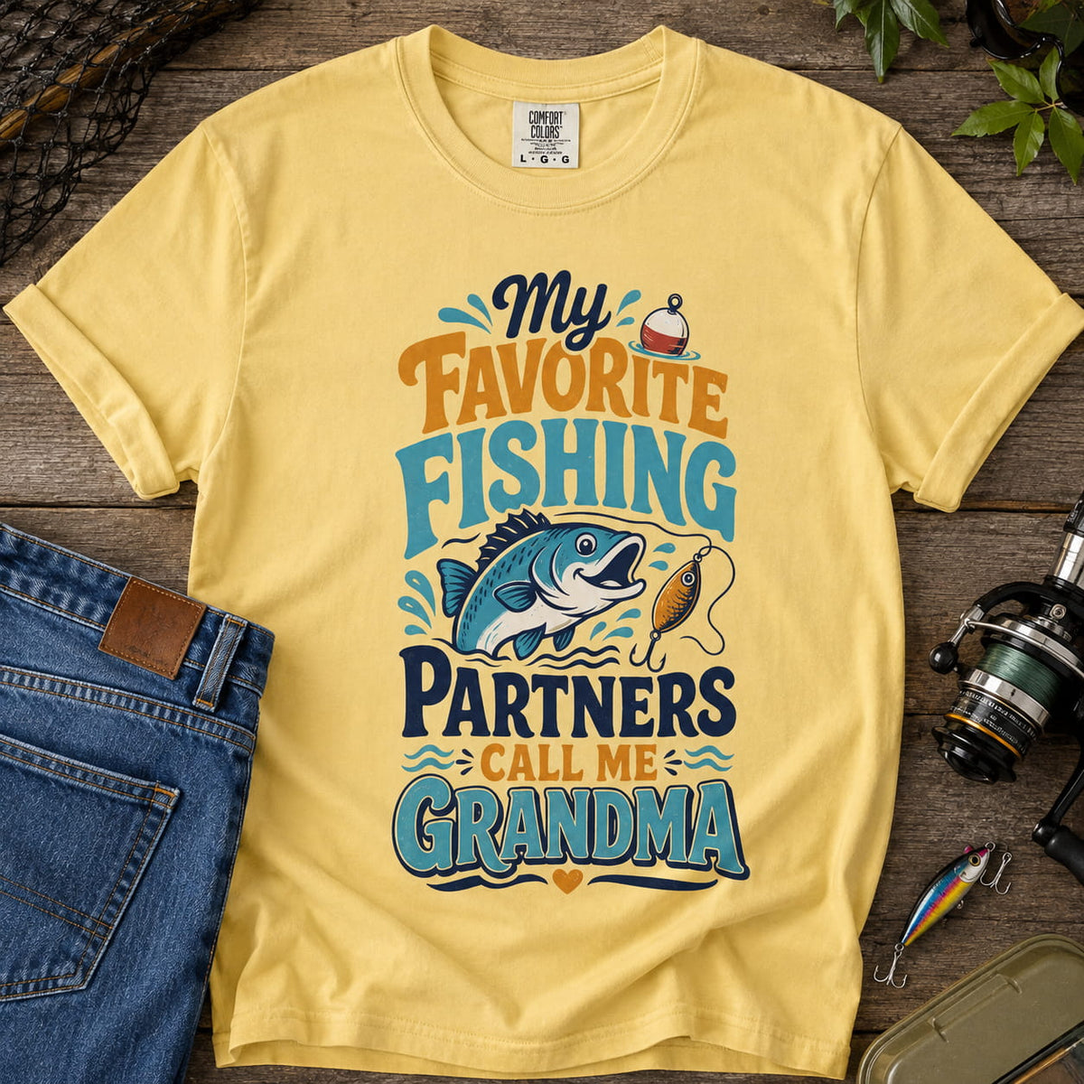 My Favorite Fishing Partners Call Me Grandma Fishing T-Shirt